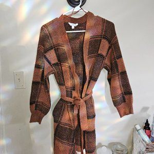 Brown with black stripes cartigan